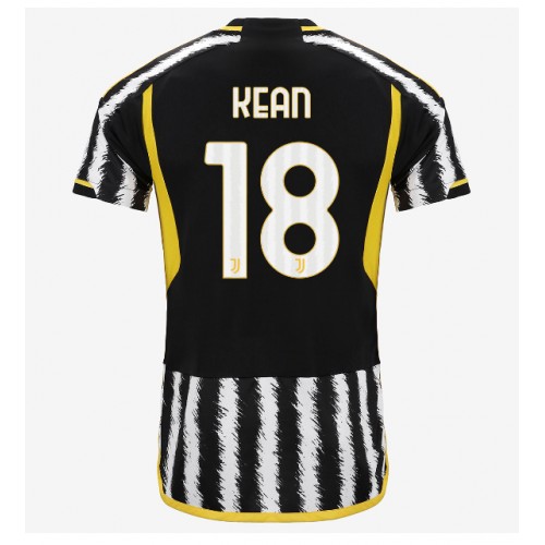 Pánský Fotbalový dres Juventus Moise Kean #18 2023-24 Domácí Krátký Rukáv